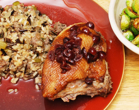 Duck with Three Rice Stuffing