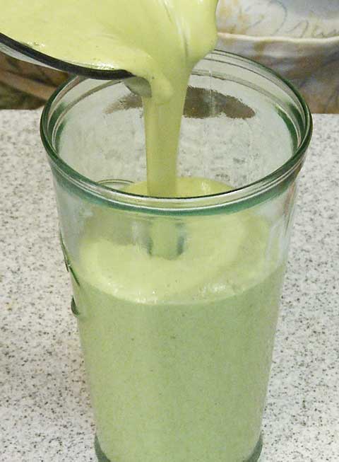 Avocado, Spinach, Pear Smoothie