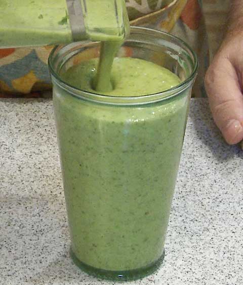 Banana, Avocado, Kale Smoothie