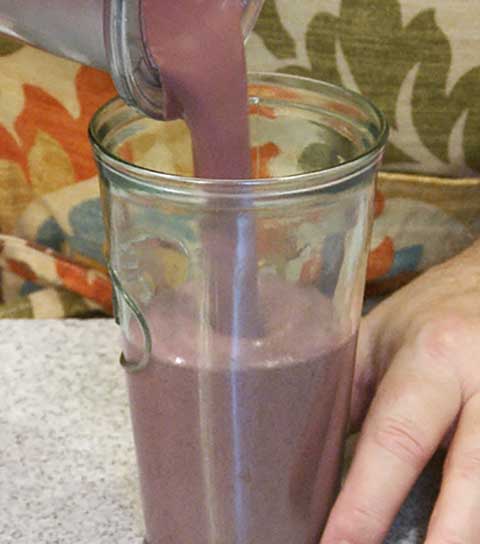 Keto Creamy Blackberry Smoothie