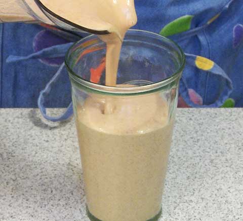 Peach Banana Strawberry Smoothie